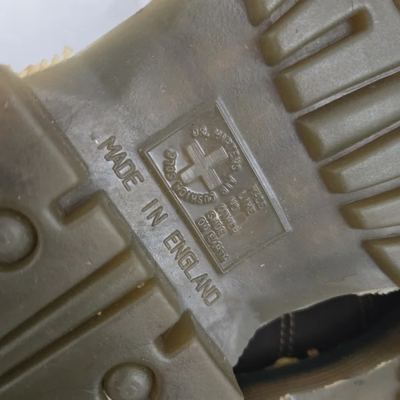 Vintage Y2K Dr. Martens Chunky Platform Brown Leather Church Monkey Shoes Mens 5 - Picture 10 of 14